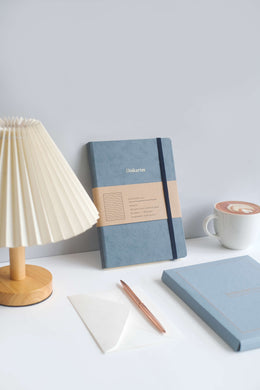 Mason Leather Dusty Blue Notebook