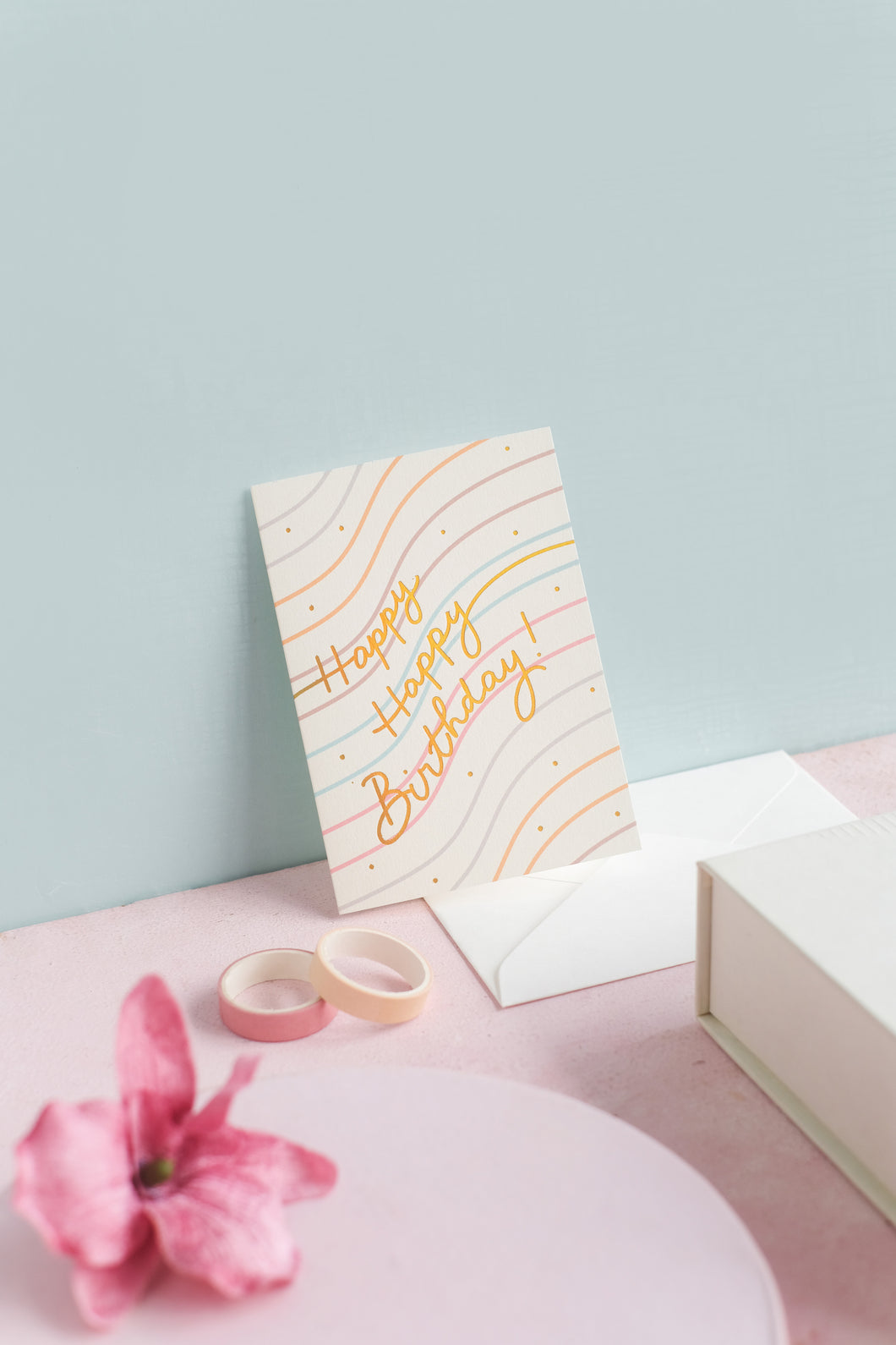 Happy Happy Birthday Greeting Card