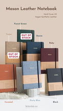 Mason Leather Notebook + Pen Gift Set