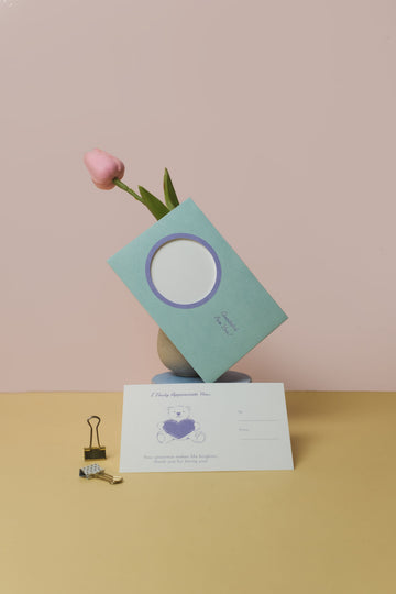 Grateful For You - Teddy Bear Greeting Card