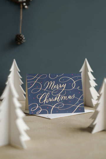 Merry Christmas Navy Greeting Card