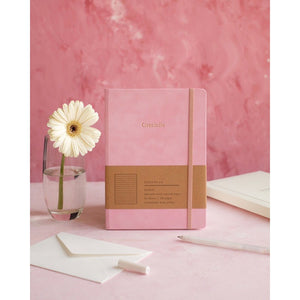 Mason Suede Notebook Candy Pink