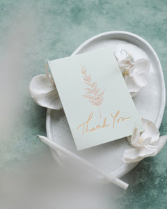 Thank You Mint Greeting Card