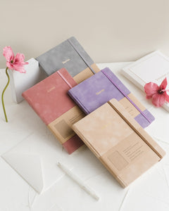 Mason Suede Notebook Almond