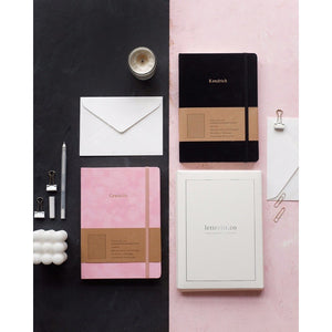 Mason Suede Notebook Candy Pink