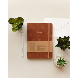 Mason Suede Notebook Cinnamon