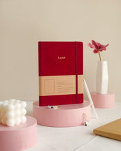 Mason Suede Crimson Notebook